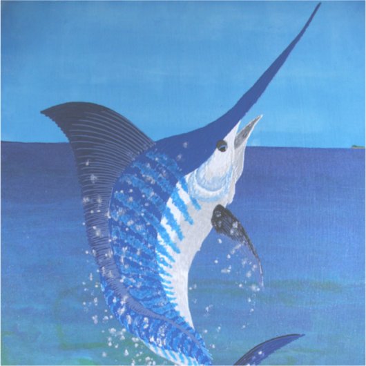 Sticker Marlin à rayures (Devant)