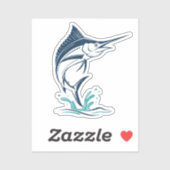 Sticker Marlin - Ocean Leaper - Flat art (Feuille)