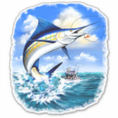 Sticker Marlin Ocean Sport Pêche (Devant)