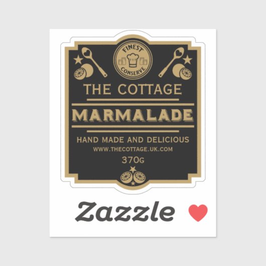 Sticker Marmalade Conserve Maker (Feuille)