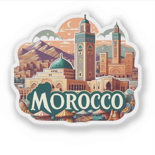 Sticker Maroc (Devant)