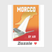 Sticker Maroc par Avion (Feuille)