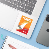 Sticker Maroc par Avion (Ordinateur portable avec iPhone)