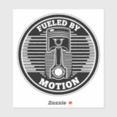 Sticker Marque circulaire de piston cinétique mécanique (Feuille)