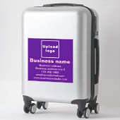 Sticker Marque commerciale sur violet Grand Carré Vinyl (Sur valise)