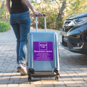 Sticker Marque commerciale sur violet Grand Carré Vinyl (Valise Insitu)