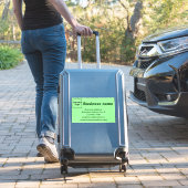 Sticker Marque d'affaires, Vert clair Grand Rectangle Viny (Valise Insitu)