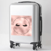 Sticker Marque de plancher à distance du salon rose Gold L (Sur valise)