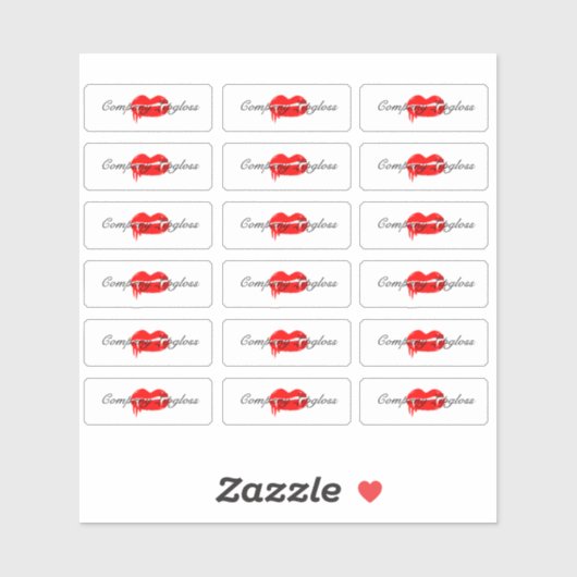 Sticker Marque du logo Halloween Lip Gloss Packaging (Feuille)