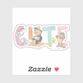 Sticker marque-mot LOONEY TUNES™ (Feuille)