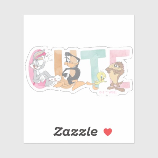 Sticker marque-mot LOONEY TUNES™ (Feuille)