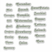 Sticker Marqueur de jardin (Devant)