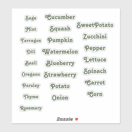 Sticker Marqueur de jardin (Feuille)