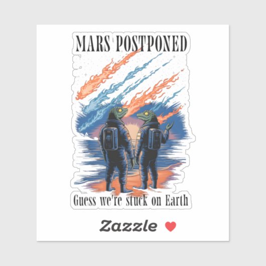 Sticker Mars Postponed (Feuille)