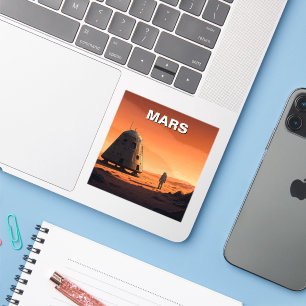Sticker Mars Travel