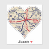 Sticker Marshall TX (Feuille)