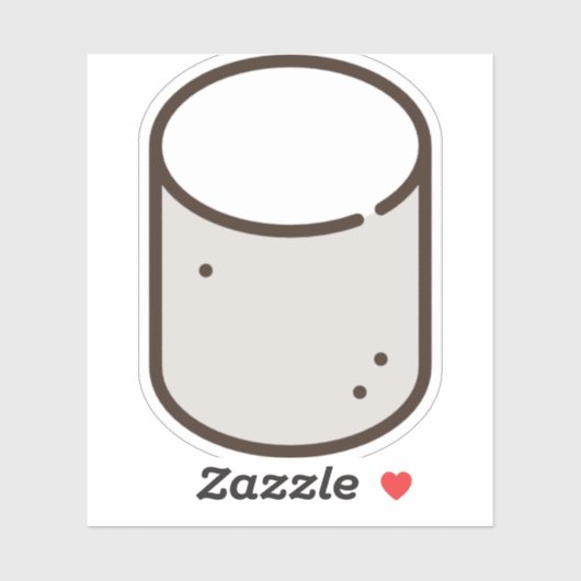 Sticker marshmallow (Feuille)