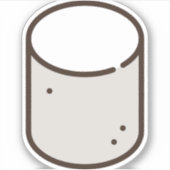 Sticker marshmallow (Devant)