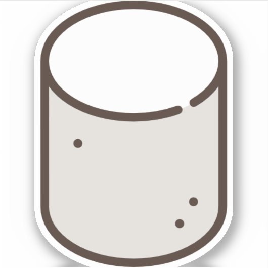 Sticker marshmallow (Devant)