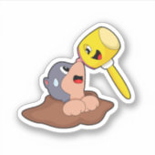 Sticker Marteau de taupe (Devant)