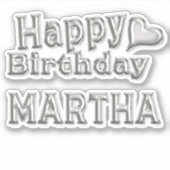 Sticker Martha Happy (Devant)