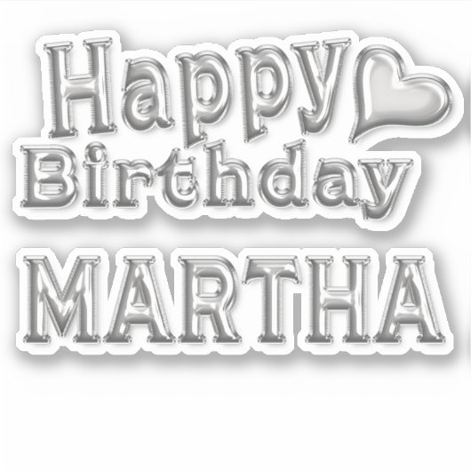 Sticker Martha Happy (Devant)