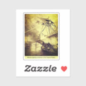 Sticker Martiens déchargeant des rayons de chaleur (Feuille)