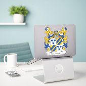 Sticker Martinez Family Crest (Ordinateur portable sur le bureau)