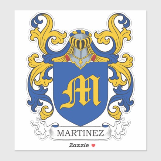 Sticker Martinez Family Crest (Feuille)