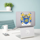 Sticker Martinez Family Crest (Ordinateur portable sur le bureau)