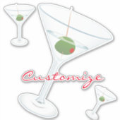 Sticker Martini à l'olive sale Thunder_Cove (Devant)