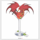 Sticker Martini Imaginaire Red Dragon (Feuille)