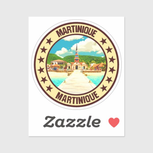 Sticker Martinique (Feuille)