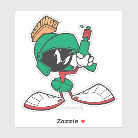 Sticker MARVIN LE MARTIAN™ avec pointes laser (Feuille)