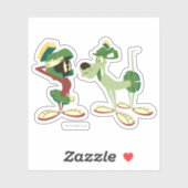 Sticker MARVIN LE MARTIAN™ et K-9 (Feuille)