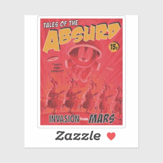 Sticker MARVIN MARTIAN™ Retro Invasion from Mars Comic (Feuille)