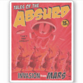 Sticker MARVIN MARTIAN™ Retro Invasion from Mars Comic (Devant)