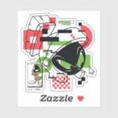 Sticker MARVIN THE MARTIAN™ Glitch (Feuille)