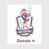 Sticker MARVIN THE MARTIAN™ "I Hate Football" Graphic (Feuille)