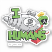 Sticker MARVIN THE MARTIAN™ I Laser Humains (Devant)