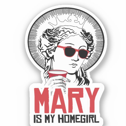Sticker Mary est ma fille (Recto)