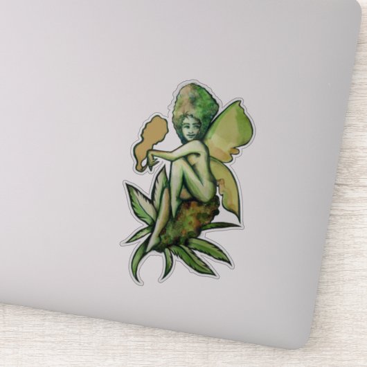 Sticker Mary Jane Fairy Green Goddess Toker (Détail)