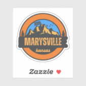 Sticker Marysville, Kansas (Feuille)