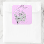Sticker MASK Silver Party Choose Arrière - plan (Sac)