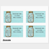 Sticker Mason Jar / Étiquettes personnalisent. (Feuille)