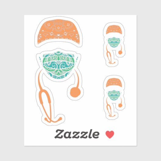 Sticker masque cachette (Feuille)