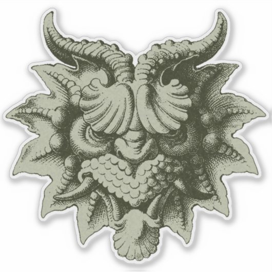 Sticker Masque de Gargouille 3 (Devant)