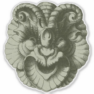 Sticker Masque de Gargouille 4