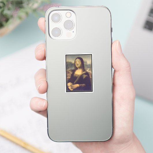 Sticker Masque de Mona Lisa (Téléphone)