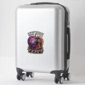 Sticker Masque En Dit Plus Que Visage Halloween Sorcière P (Sur valise)